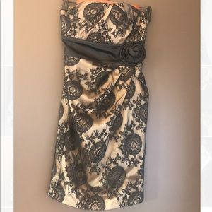 Sleek & Sheer Strapless Dress